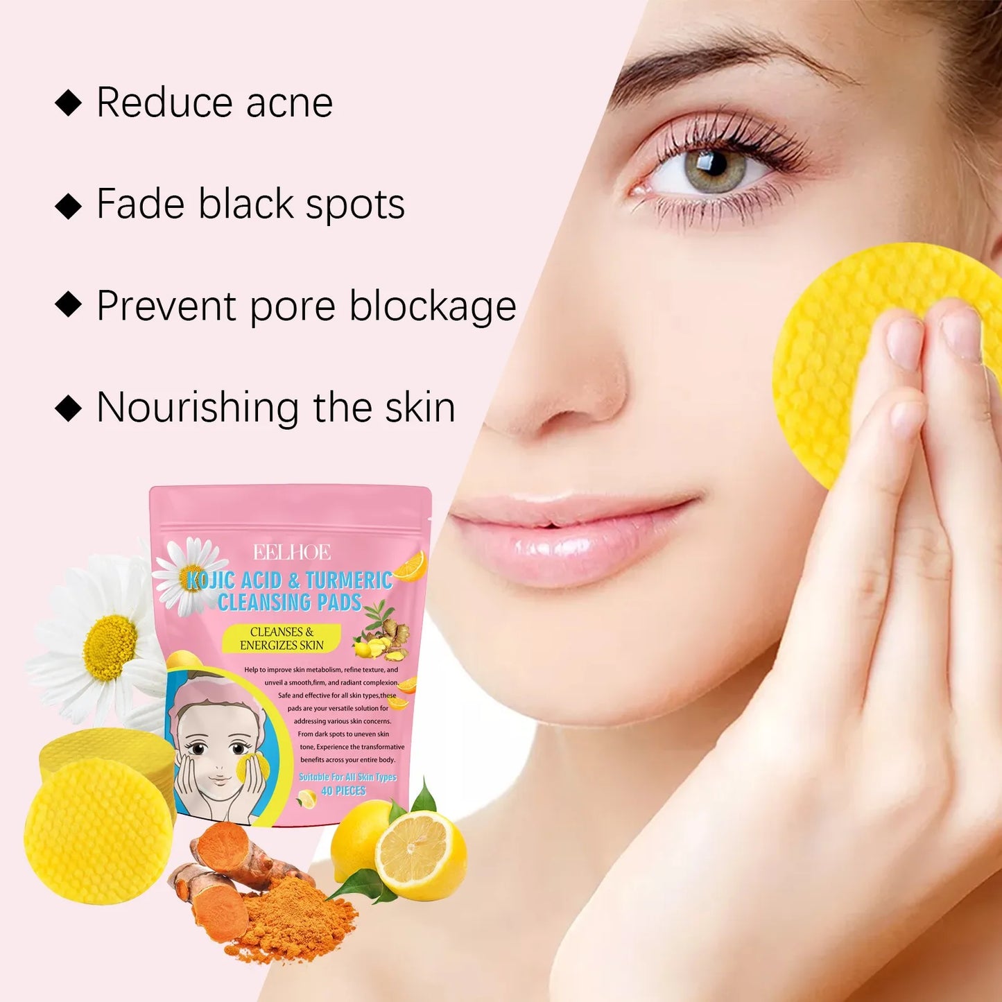 40Pcs Turmeric Kojic Acid 